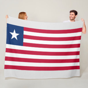 Liberianische Flagge (Liberia) Fleecedecke