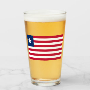 Liberianische Flagge (Liberia) Glas