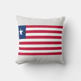 Liberianische Flagge (Liberia) Kissen