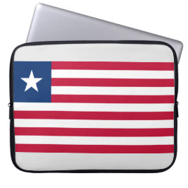 Liberianische Flagge (Liberia) Laptopschutzhülle