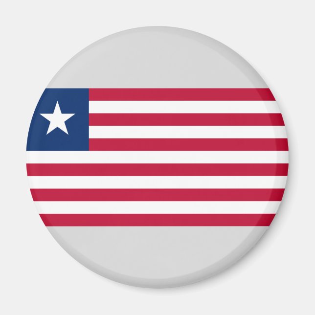 Liberianische Flagge (Liberia) Magnet (Vorne)