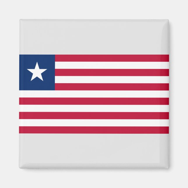 Liberianische Flagge (Liberia) Magnet (Vorne)