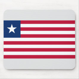Liberianische Flagge (Liberia) Mousepad