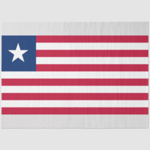 Liberianische Flagge (Liberia) Seidenpapier