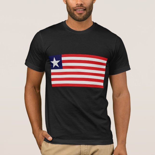 Liberias Flagge T-Shirt (Vorderseite)