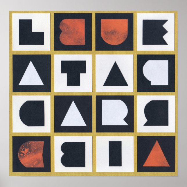 LIBERTAD PARA CUBA Magic Square Poster (Vorne)