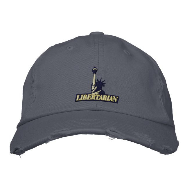 Libertarian Embroided Hat Bestickte Kappe (Vorderseite)