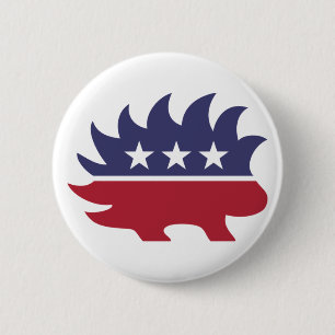 Libertarian Party Porcupine Symbol Button
