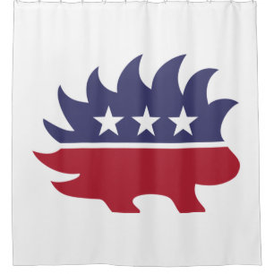 Libertarian Party Porcupine Symbol Duschvorhang