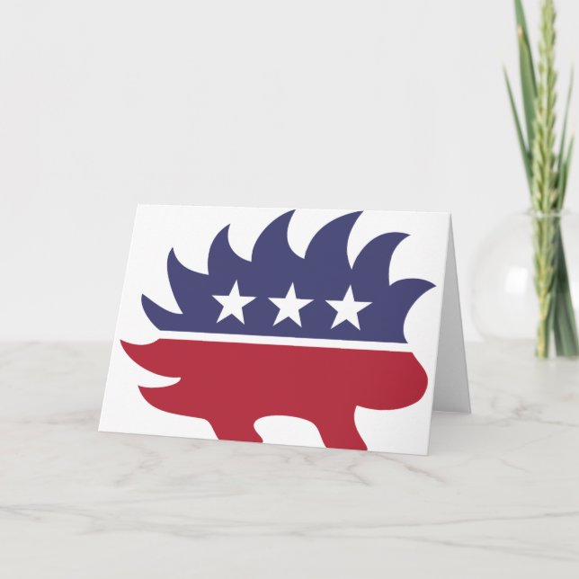 Libertarian Party Porcupine Symbol Karte (Vorderseite)