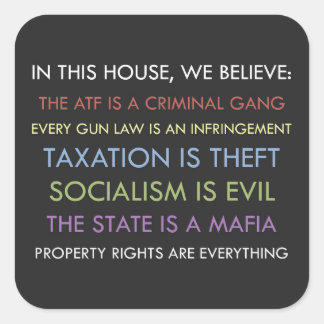 Libertarien Nous Croyons Sticker