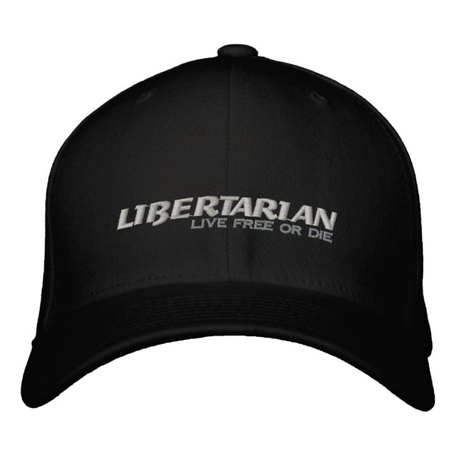 Libertaristin Bestickte Kappe (Vorderseite)