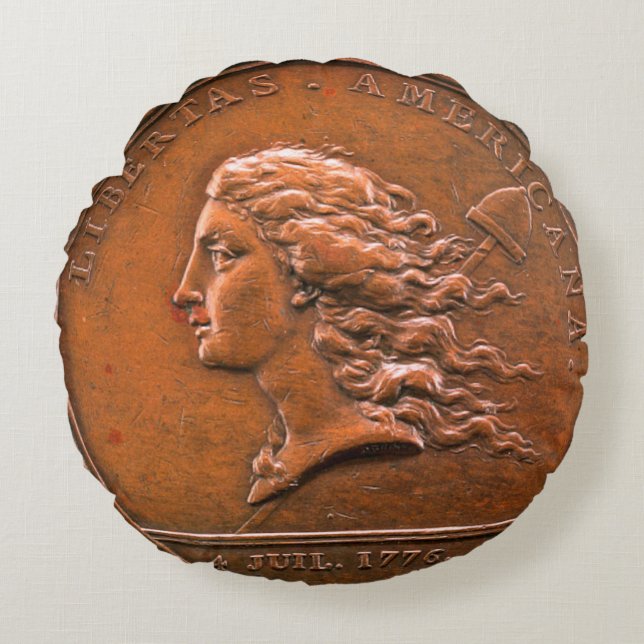 Libertas Americana, Frankreich, 1782 Throw Kissen (Vorderseite)