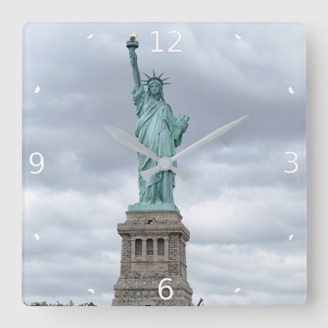 LIBERTÄTSSTATUT QUADRATISCHE WANDUHR (Vorderseite)