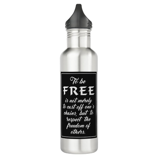 Liberté Citer bouteilles d'eau monogramme personna (Gauche)