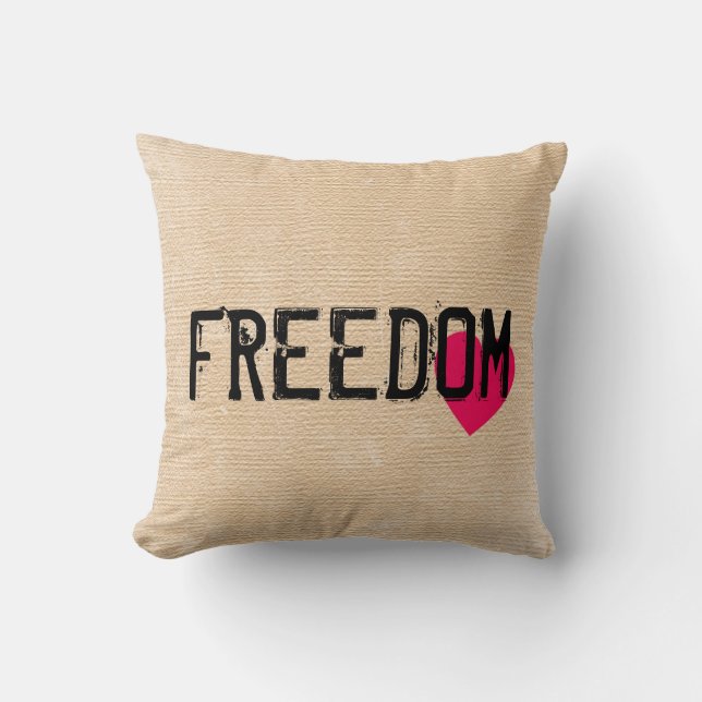 LIBERTÉ de notre foi Liberté Coussins de famille (Recto)
