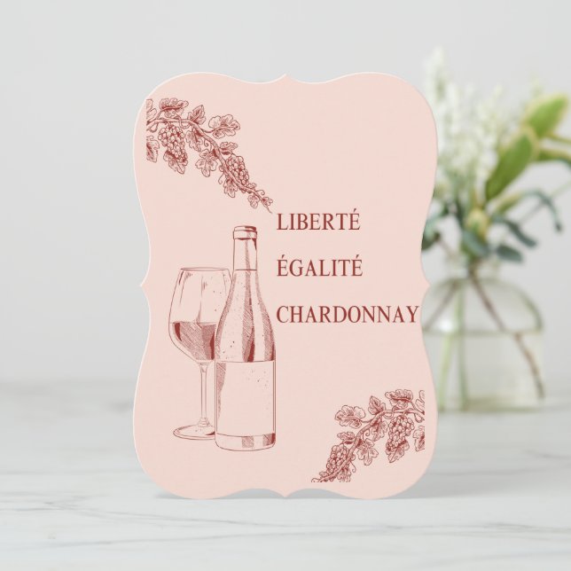 Liberté Égalité Chardonnay Der Mensch und die Wein (Stehend Vorderseite)