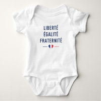 Liberté Égalité Fraternité Baby-Body | Französisch