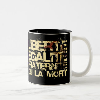 Liberte Egalite Fraternite: Französische Zweifarbige Tasse