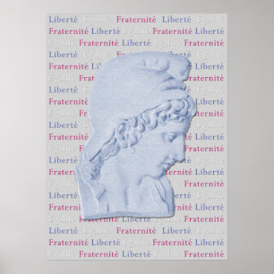 Liberté, Egalité, Fraternité, französisches Libert Poster