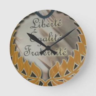 Liberté Égalité Fraternité.png Runde Wanduhr