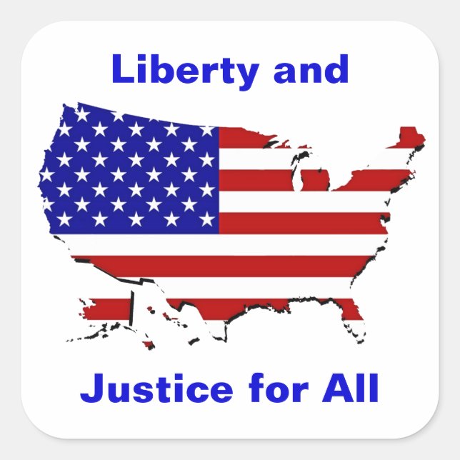 Liberté et justice pour tous Sticker (Devant)