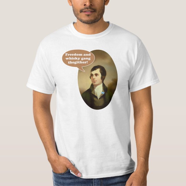 Liberté et T-shirt de brûlures de whiskey (Devant)