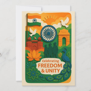 Liberté et Unité Inde Carte