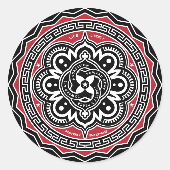 Liberté Pour Tous Les Stickers Insignia (Devant)