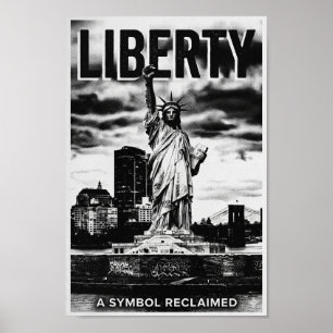 Liberté : Un Symbole Reconquis - Affiche Crue de N