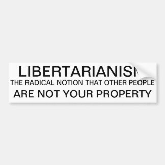 libertrianism autoaufkleber