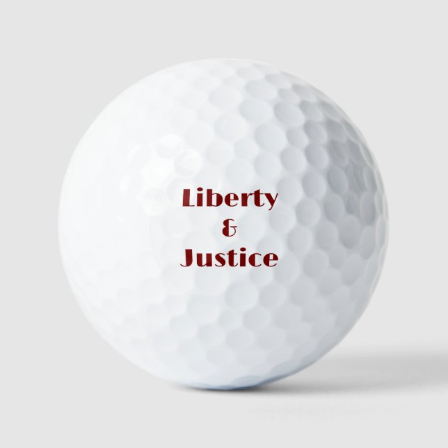 Liberty and Justice Golf Balls Golfball (Vorderseite)