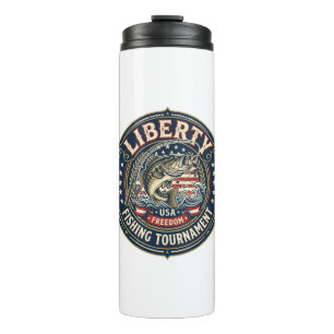 Liberty Angel-Fischturnier Patriotisch Patriotisch Thermosbecher