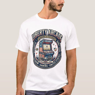 Liberty Arcade Patriotischer Patriotischer Arcade- T-Shirt