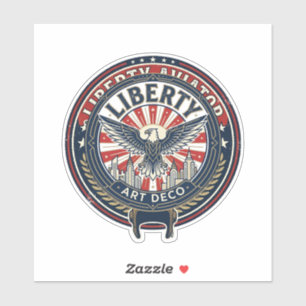 Liberty Aviator Patriotisch Patriotische Luftfahrt Aufkleber