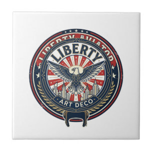 Liberty Aviator Patriotisch Patriotische Luftfahrt Fliese