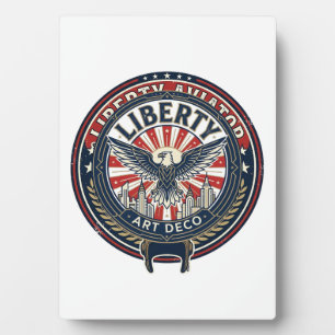 Liberty Aviator Patriotisch Patriotische Luftfahrt Fotoplatte