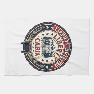 Liberty Aviator Patriotisch Patriotische Luftfahrt Geschirrtuch