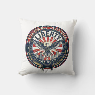 Liberty Aviator Patriotisch Patriotische Luftfahrt Kissen