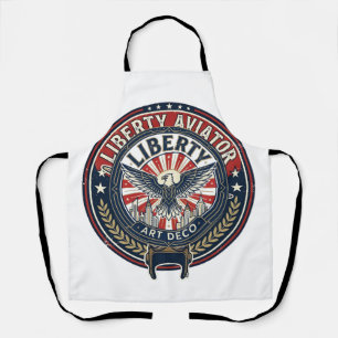 Liberty Aviator Patriotisch Patriotische Luftfahrt Schürze