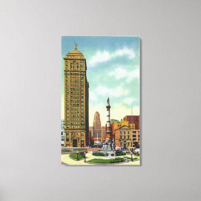Liberty Bank Bldg, Rathaus Leinwanddruck (Vorderseite)