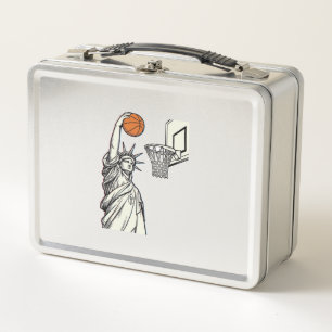 Liberty Basketball Dunk Vintage Gravur Design_1 Metall Brotdose