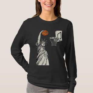 Liberty Basketball Dunk Vintage Gravur Design_1 T-Shirt