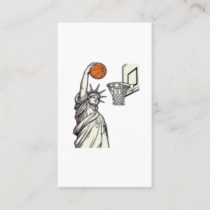 Liberty Basketball Dunk Vintage Gravur Design_1 Visitenkarte