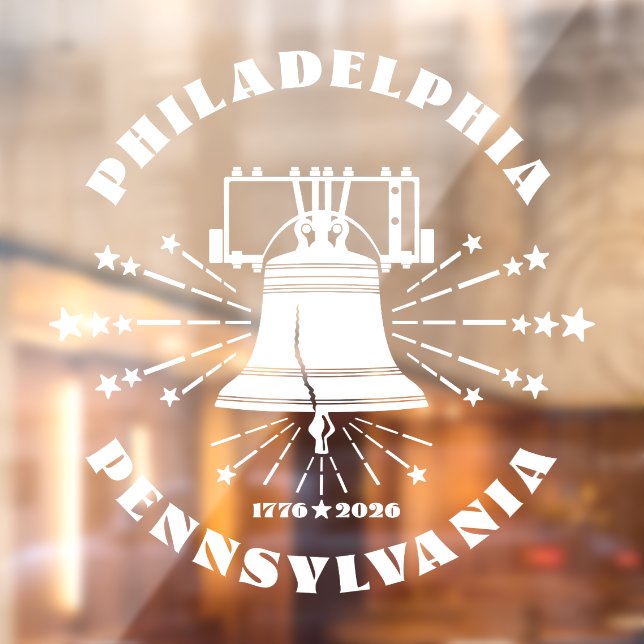 Liberty Bell 2026 Amerikas 250-jähriges Bestehen Fensteraufkleber (Blatt 2)