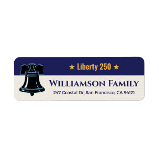 Liberty Bell 250 Patriotic Family Address Design