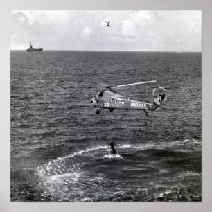 Liberty Bell 7 Splashdown & Erholung Poster