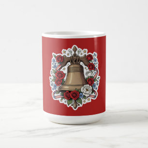 Liberty Bell Florale Freiheit Kaffeetasse