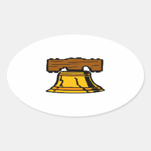 Liberty Bell Ovaler Aufkleber