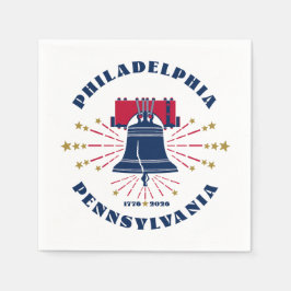 Liberty Bell Philadelphia Pennsylvania 1776 - 2026 Serviette